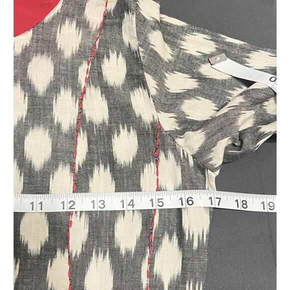 BIBA Boho Midi Dress Size 32 Roll Sleeves - Picture 9 of 9